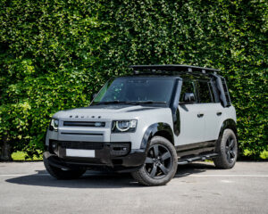 Custom new Land Rover Defender in Military grey