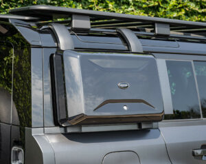 Side mounted gear carrier on new Defender 110
