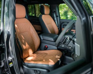 Bespoke leather interior in a new Land Rover Defender 110