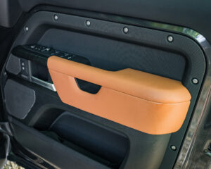 Tan leather custom door card to match new leather seats