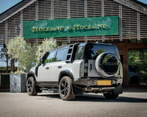 Defender handover at Holland and Holland shooting ground