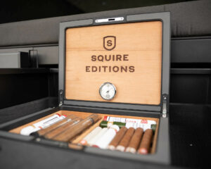 Custom Squire cigar storage humidor in a VW Transporter