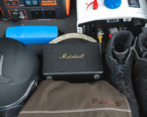 Marshall Bluetooth Speaker in a VW Transporter drawer system